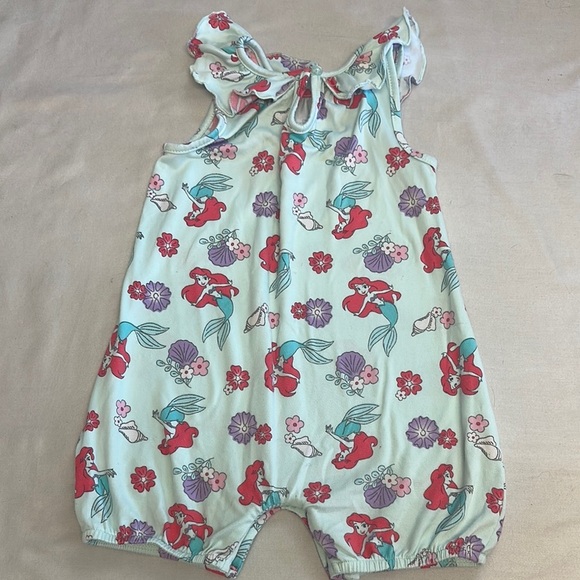 Disney - Little Mermaid Ariel Floral Romper - Mint and Red - Picture 5 of 6